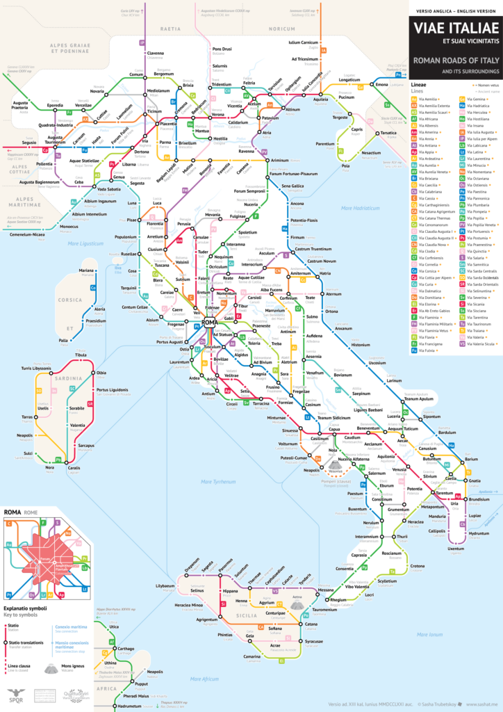 Calzadas romanas Italia